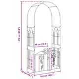 Garden Arch with Lock Green 102 x 50 x 218 cm 42021345