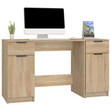 Desk with Side Cabinet Sonoma Oak Engineered Wood 3115910