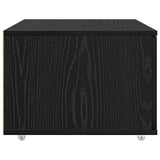 Drawer Cabinet with Wheel Black Oak 55 x 45 x 31 cm 869307