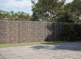 Gabion Basket with Cover 900x50x200 cm Galvanised Iron 3295174