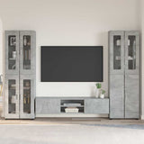 TV Cabinet Set FLORIN 3 pcs Concrete Grey Engineered Wood 3398007