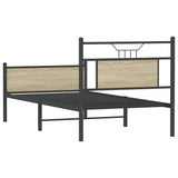 Bed Frame without Mattress Sonoma Oak 90x200 cm Engineered Wood 4106973