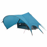 Teepee Tent 7-Person with Roof Blue and Grey 600 x 600 x 347 cm 42004015