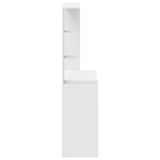 Desk with Shelf White 78.5 x 37 x 154.5 cm Engineered Wood 869338