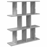 Wall Shelf Grey Sonoma 102 x 20 x 96 cm Engineered Wood 8012217