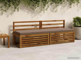 2-Piece Bench Cushions SOEST 2 pcs 100% Polyester Taupe 949897