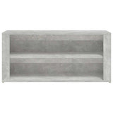 Shoe Rack Concrete Grey 100x35x45 cm Engineered Wood 816908