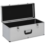 Storage Cases 2 pcs Silver Aluminium 91850