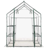 Greenhouse with 8 Shelves 143x143x195 cm 46914