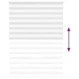 Zebra Blind White 160x200 cm Fabric Width 155.9 cm Polyester 4014793