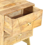 ZNTS Bedside Cabinet 40x30x50 cm Solid Mango Wood 285876