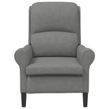 Armchair Dark grey 76 x 94 x 102 cm Microfibre 42009872