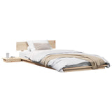 Bed Frame Brown 80 x 200 cm Wood 872419
