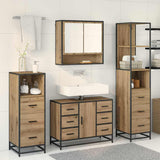 Bathroom Furniture Set 4 pcs Artisan Oak Engineered Wood 3402463