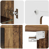 Wooden Cabinet Old Wood 50 x 29 x 100 cm Engineered Wood 880229
