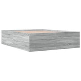 Bed Frame without Mattress Grey Sonoma 150x200 cm 3280921