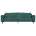 Velvet Sofa with Cushion Dark Green 208 cm Velvet 3335155