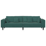 Velvet Sofa with Cushion Dark Green 208 cm Velvet 3335155