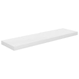 Floating Wall Shelves 2 pcs High Gloss White 90x23.5x3.8 cm MDF 323755