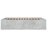 Bed Frame without Mattress Concrete Grey 160x200 cm 3280912