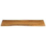 Table Top 140x60x3.8 cm Live Edge Solid Wood Mango 370793