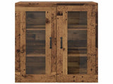 Wall Mounted Cabinets 2 pcs Old wood 69.5 x 34 x 90 cm 3394536