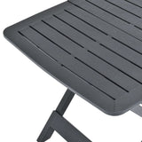 Folding Garden Table Anthracite 79x72x70 cm Plastic 48792