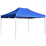 Professional Folding Party Tent Aluminium 4.5x3 m Blue 45492
