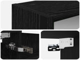 Bathroom Mirror Cabinet with Shelf Black Oak 43 x 16 x 62.5 cm 889136