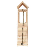 Playhouse with Climbing Wall Solid Wood Pine 3155867