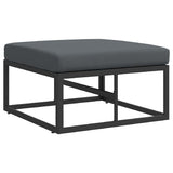 Garden Sofa Set with Cushion 5 pcs Black Aluminium 3378858