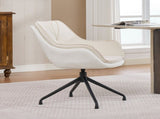 Home office chair, artificial leather armchair, low-seat vanity chair Ideal for living room and W5807P482546