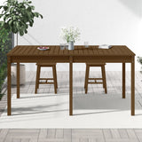 Garden Table Honey Brown 159.5x82.5x76 cm Solid Wood Pine 823979