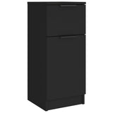 Sideboards 2 pcs Black 30x30x70 cm Engineered Wood 811118
