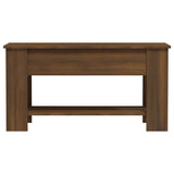 Coffee Table Brown Oak 101x49x52 cm Engineered Wood 819274