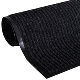 Door Mat Black 90 x 150 cm PVC 241266