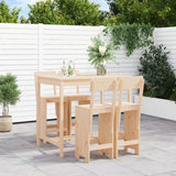 5 Piece Garden Bar Set Solid Wood Pine 3157805