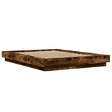 Bed Frame without Mattress Smoked Oak 120x190 cm Small Double 3281235