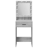Dressing Table Grey Sonoma 50 x 41 x 135 cm Engineered Wood 865096