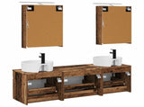 Bathroom Cabinet Set 5 pcs Old Wood Engineered Wood 3406597