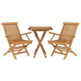 3 Piece Garden Dining Set Solid Wood Teak 3087189