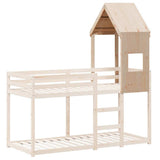 Kids' Bed Roof 55x99x139.5 cm Solid Wood Pine 846891