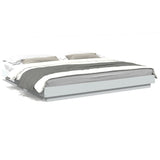 Bed Frame without Mattress White 180x200 cm Super King 3281168