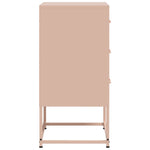 ZNTS Bedside Cabinets 2 pcs Pink 36x39x78 cm Steel 846581