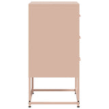 ZNTS Bedside Cabinets 2 pcs Pink 36x39x78 cm Steel 846581