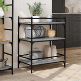 Kitchen Trolley Grey Sonoma 65x40x86.5 cm Engineered Wood 842399