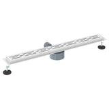 Shower Drain Line Design with 360&deg Siphon Silver 80 cm 42015982