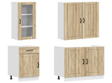 Kitchen Unit LUCCA 8 pcs Sonoma Oak Engineered Wood 3438403