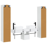 Bathroom Furniture Set 5 pcs High Gloss White 3406017