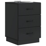Bedside Cabinet Black 43 x 41 x 63.5 cm Engineered Wood 895246